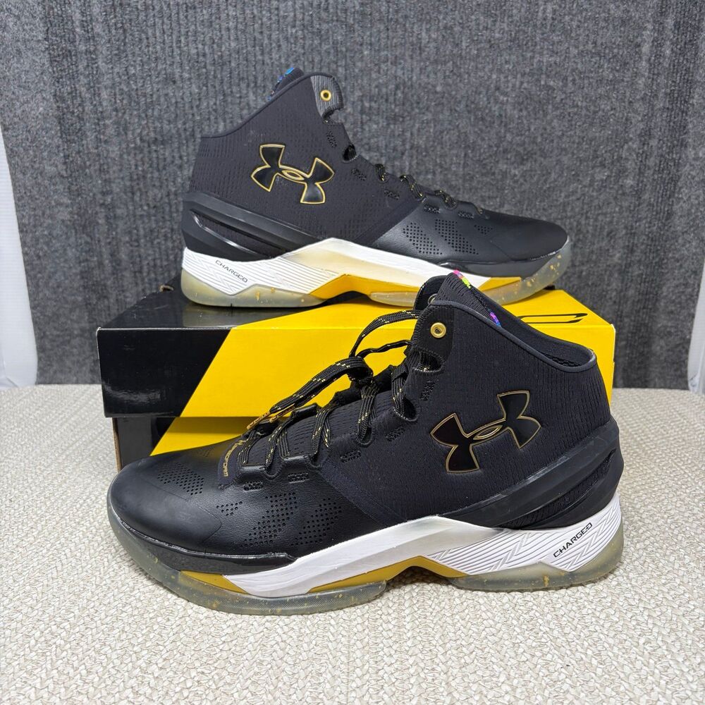 NEW Under Armour Curry 2 Elite Black Basketball Shoes Men’s Size 11 1280303-001